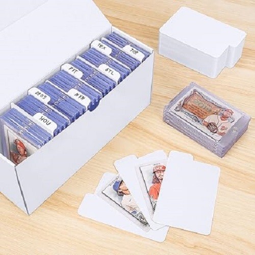 Sammelkartenteiler für Toploader Aufbewahrungsboxen, 150 Stück Papierteiler Karten - Bild 4 von 7