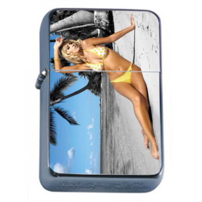 Manchester UK Pin Up Girls D10 Flip Top Oil Lighter Wind Resistant