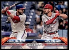 2018 Topps Update #US106 Jesmuel Valentin Mitch Walding Rookie