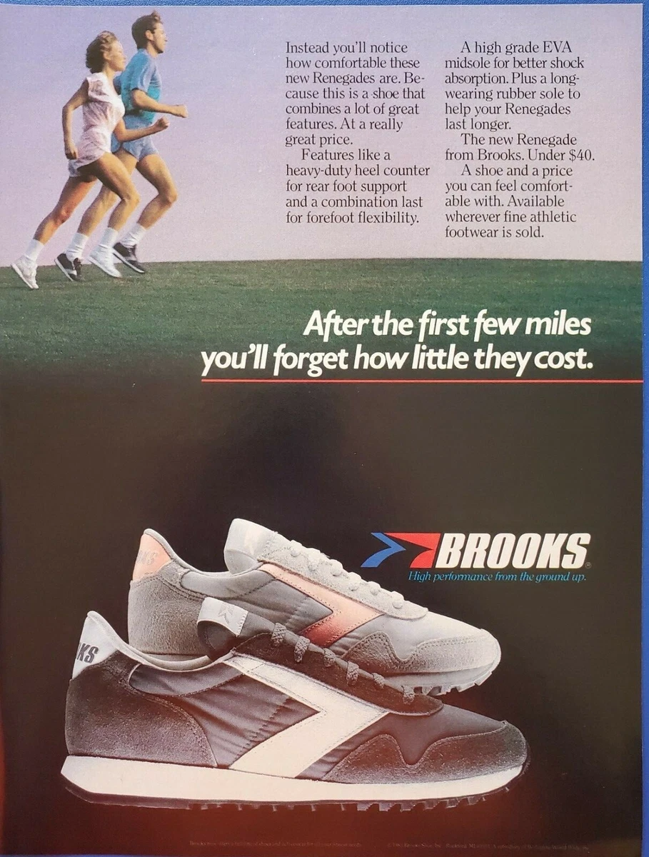 1983 VINTAGE PRINT AD - BROOKS RENEGADE RUNNING SHOES AD....AD ONLY | eBay