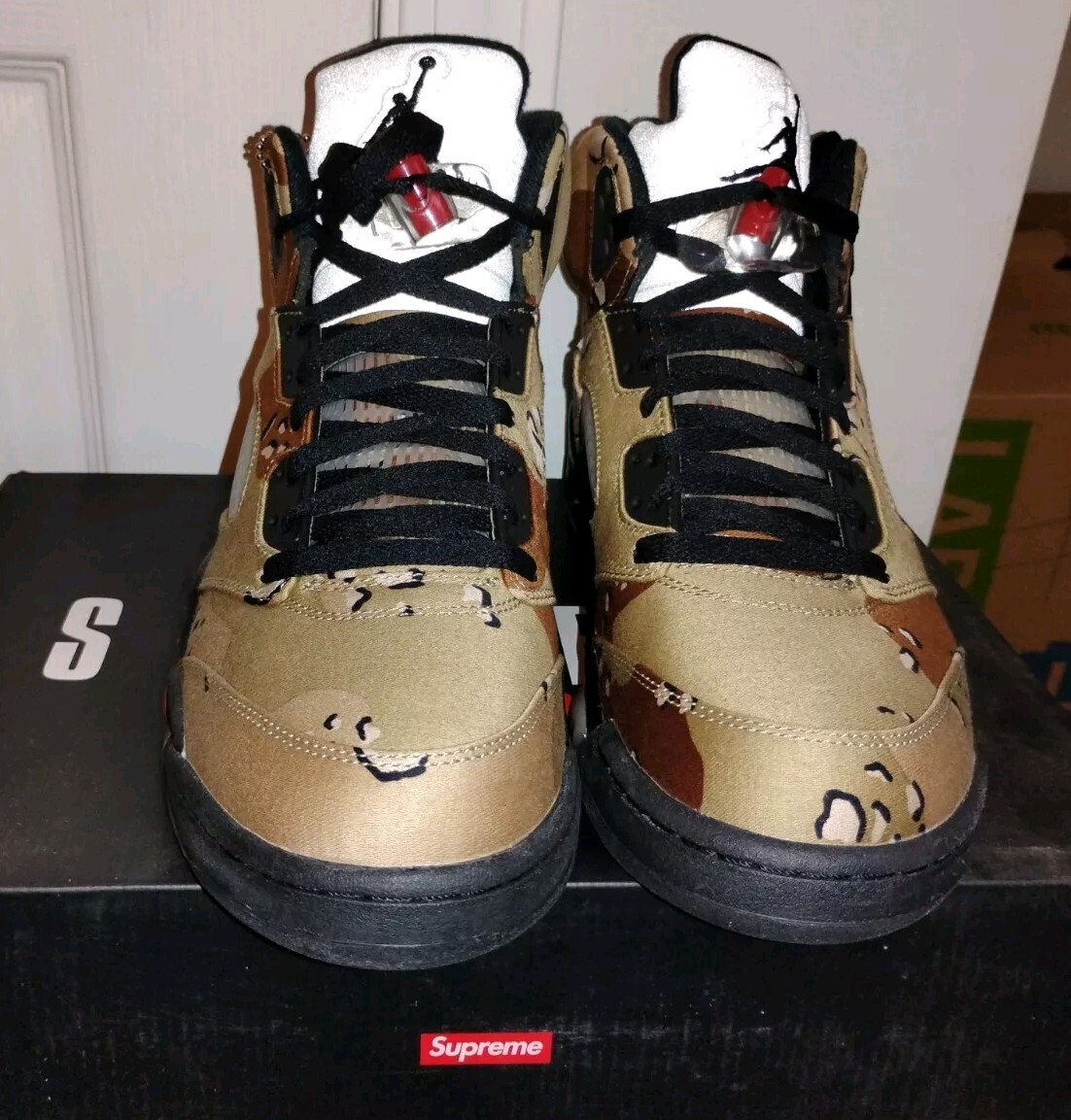Size 10 - Nike Supreme x Air Jordan 5 Retro Desert Camo Size 10 - Nike Supreme x Air Jordan 5 Retro Desert Camo