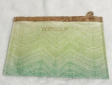 EcoTools, Green and Cream Chevron Design Mini Cosmetic Make Up Pouch Bag