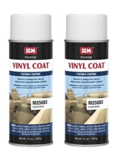 SEM Marine Vinyl & Plastic Coating CARVER WHITE Aerosol 12 oz. M25083 (2 Pack)