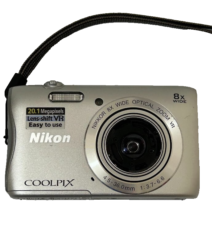 Nikon COOLPIX S3700 20.1MP 8x Wi-Fi Compact Digital Camera