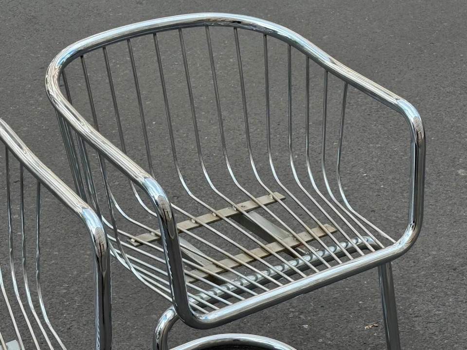 1/6 Italian Gastone Rinaldi Rima Chrome Armchair Chairs Chairs 1970 - Image 3 of 4