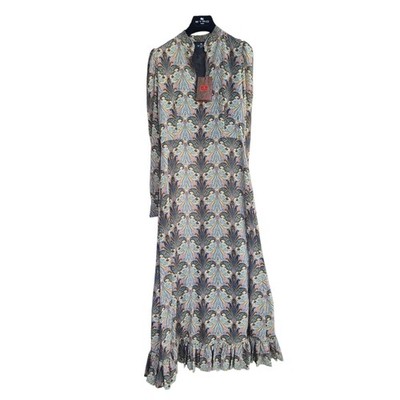 NWT ETRO Paisley Print Ruffle Maxi Dress Size IT 42 US 6 Style 1529895