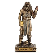 Veronese Design Hephaestus Resin Miniature Figurine Hand Painted Bronze Finish