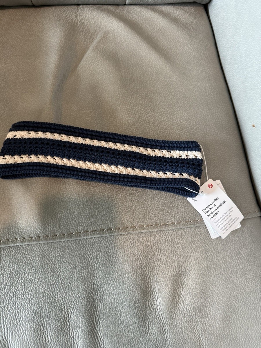 Lululemon Cotton Crochet Headband CLBL/LTIV CLOUD BERRY  display picture 1