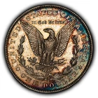 1881-S $1 Morgan Silver Dollar - Rainbow Rim Toning - SKU-D7557