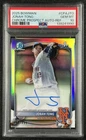 JONAH TONG PSA 10 2025 BOWMAN CHROME #CPA-JTO REFRACTOR AUTO 1ST PROSPECT 98/499