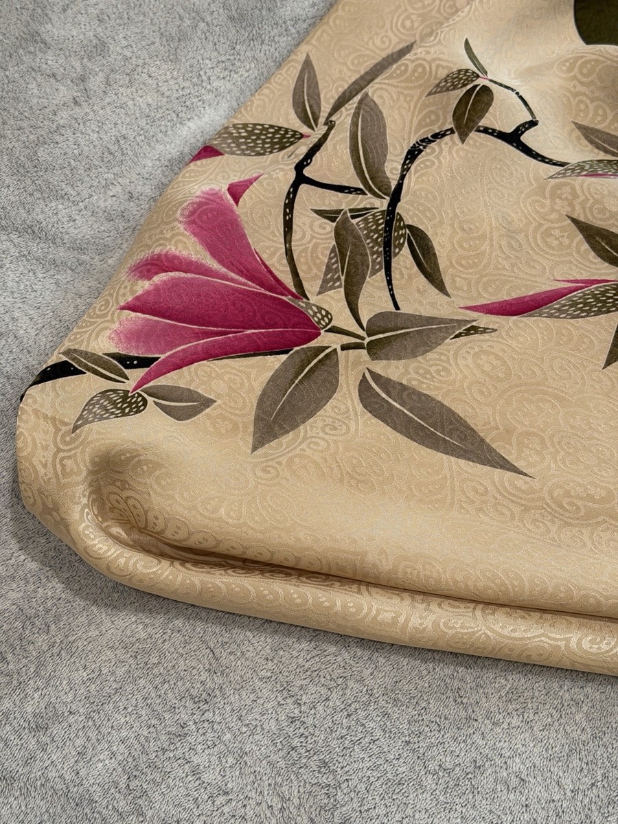 Valentino Vintage Silk Scarf Floral Bird Print Japan Style | eBay