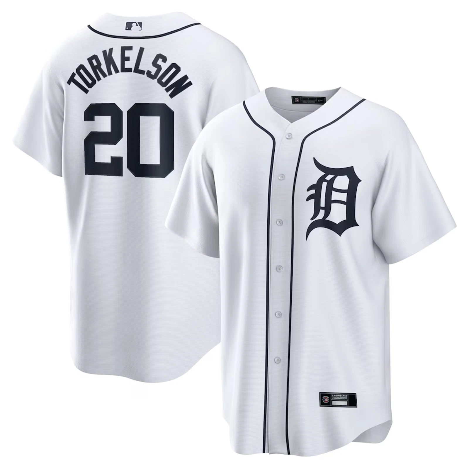 Men's/Youth Tigers White Replica Player Jersey