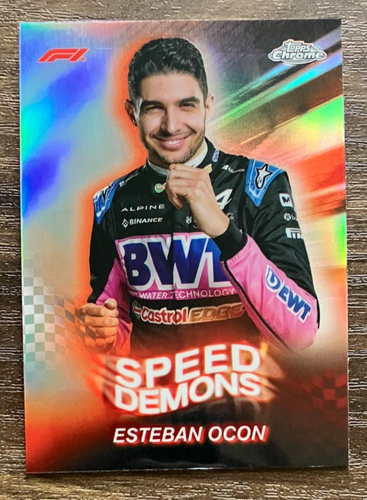 Speed Demons Esteban Ocon SD-9 Alpine - 2024 Topps Chrome Insert Formula 1 F1 - Bild 1 von 2