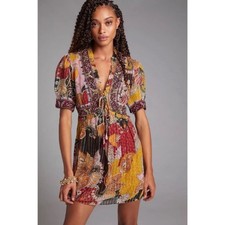 VERB by Pallavi Singee Anthropologie Beaded Shimmer Mini Dress XS