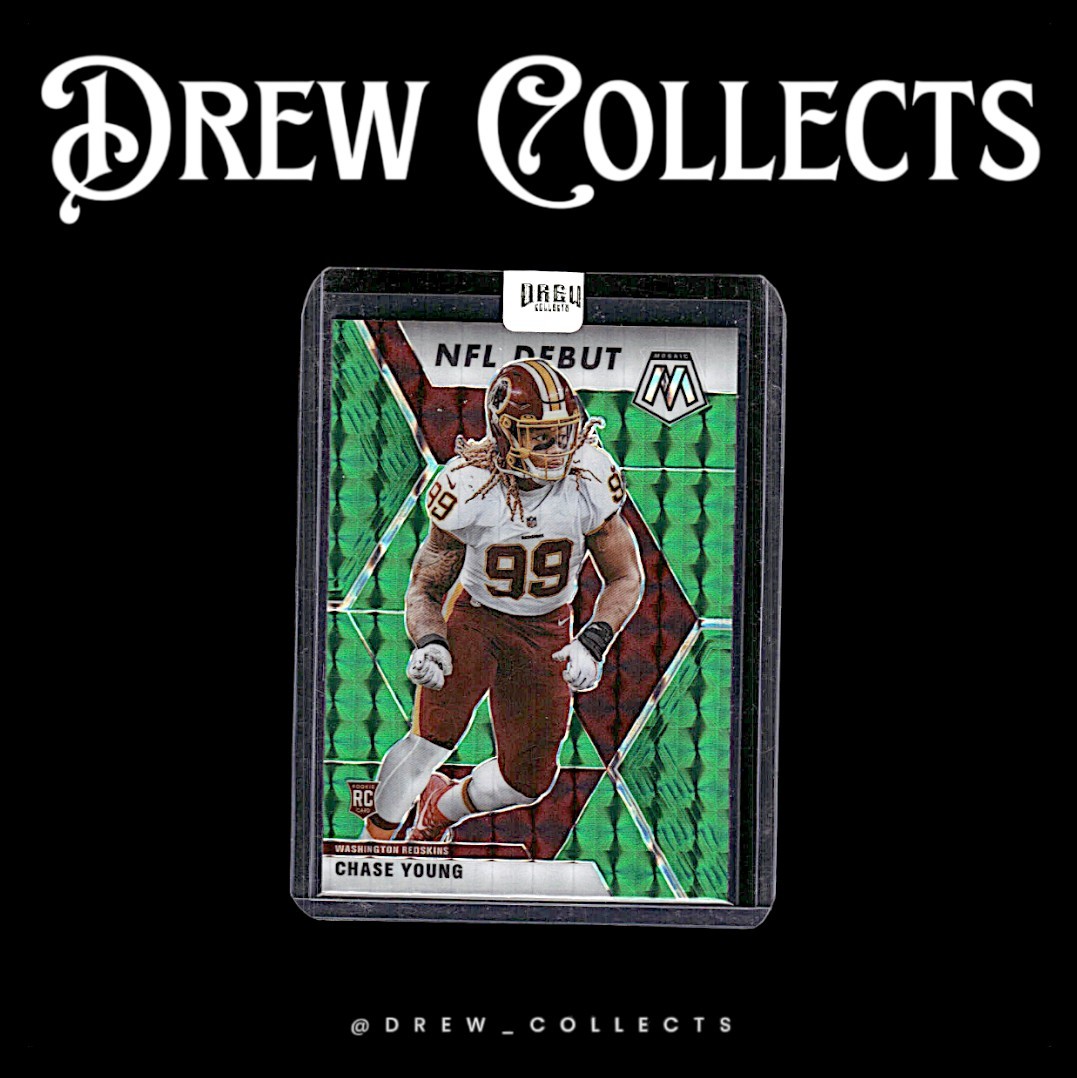 2020 Panini Mosaic #272 Chase Young Prizm Green