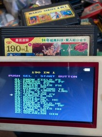 Famicom Game NES 190in1 with Contra, Mario, Side Pocket