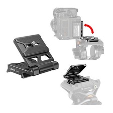 EX300 Foldable Camera L Bracket Universal Quick Release Plate For DSLR Tripod