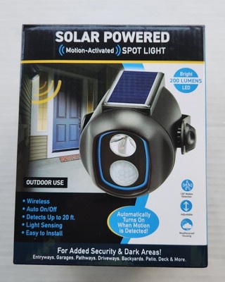 Solar Sentry Solar Powered Motion Activated Spot Light - Light Sensing