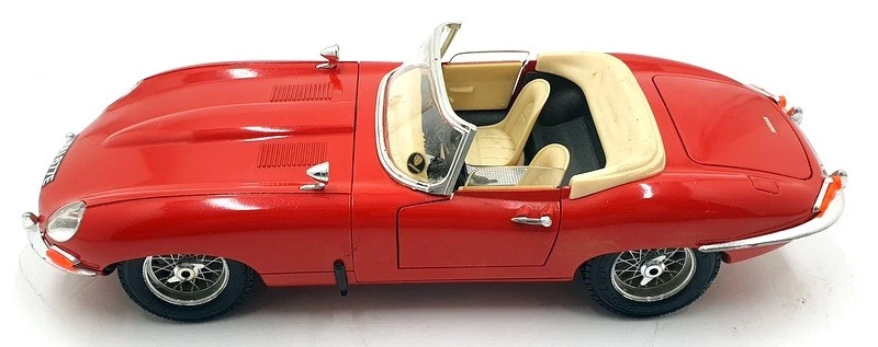 Burago escala 1/18 diecast 13325C - Jaguar E-Type Cabriolet - rojo Foto 4 de 4