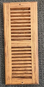 4x12 Wall/ceiling air vent Red Oak - Stained Red Oak - Used