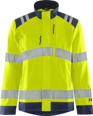 FRISTADS 131984-171 High Vis Green Jacke Damen Kl. 3 4068 GPLU  Gr.S Warnschutz-