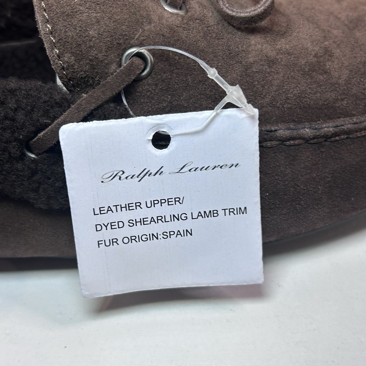 Ralph Lauren Purple Label Harold Tassel Shearling Loafers 