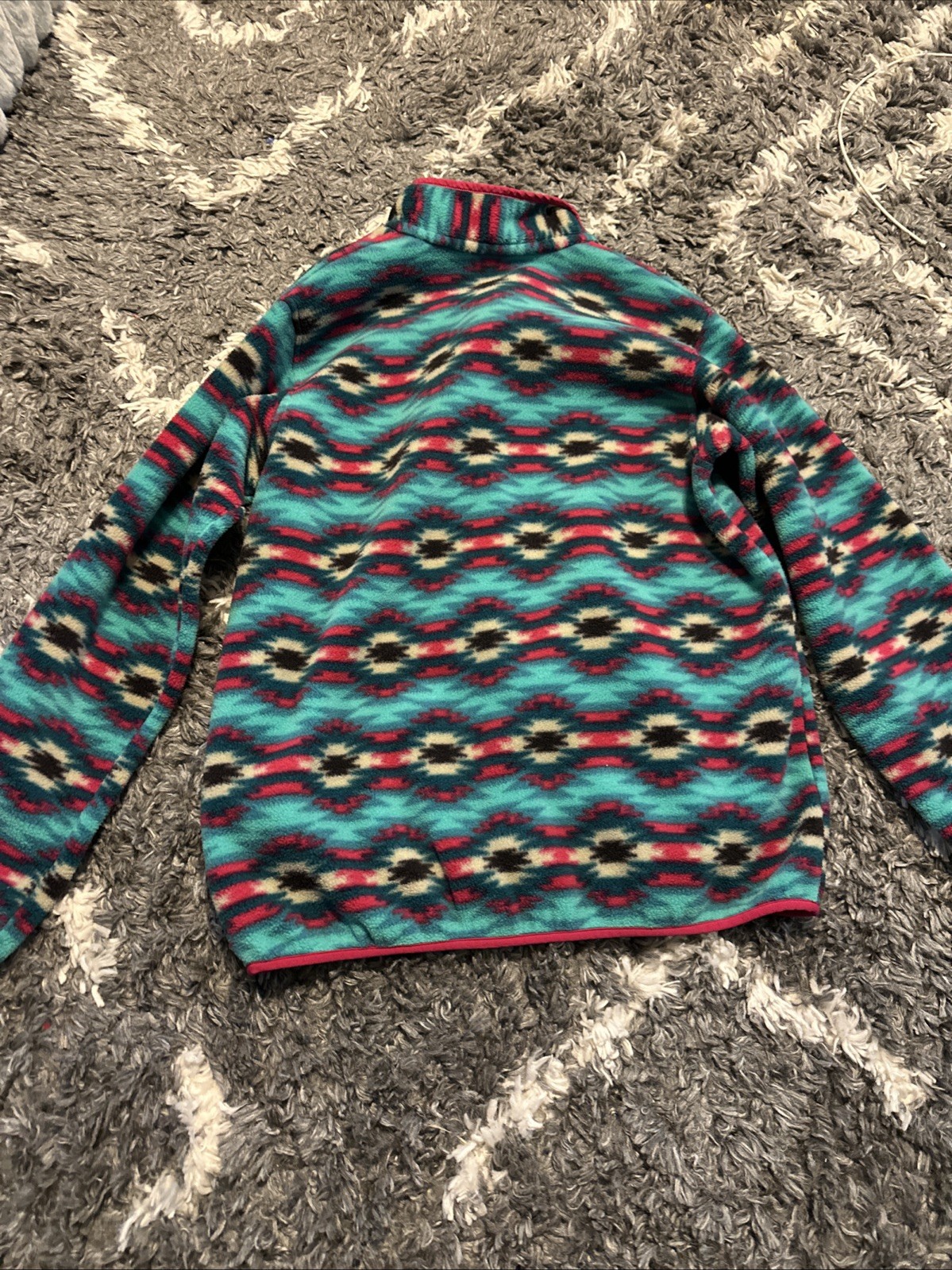 Patagonia Synchilla Pullover Womens XL Fleece Snap Retro 25455FA15 Aztec Pattern