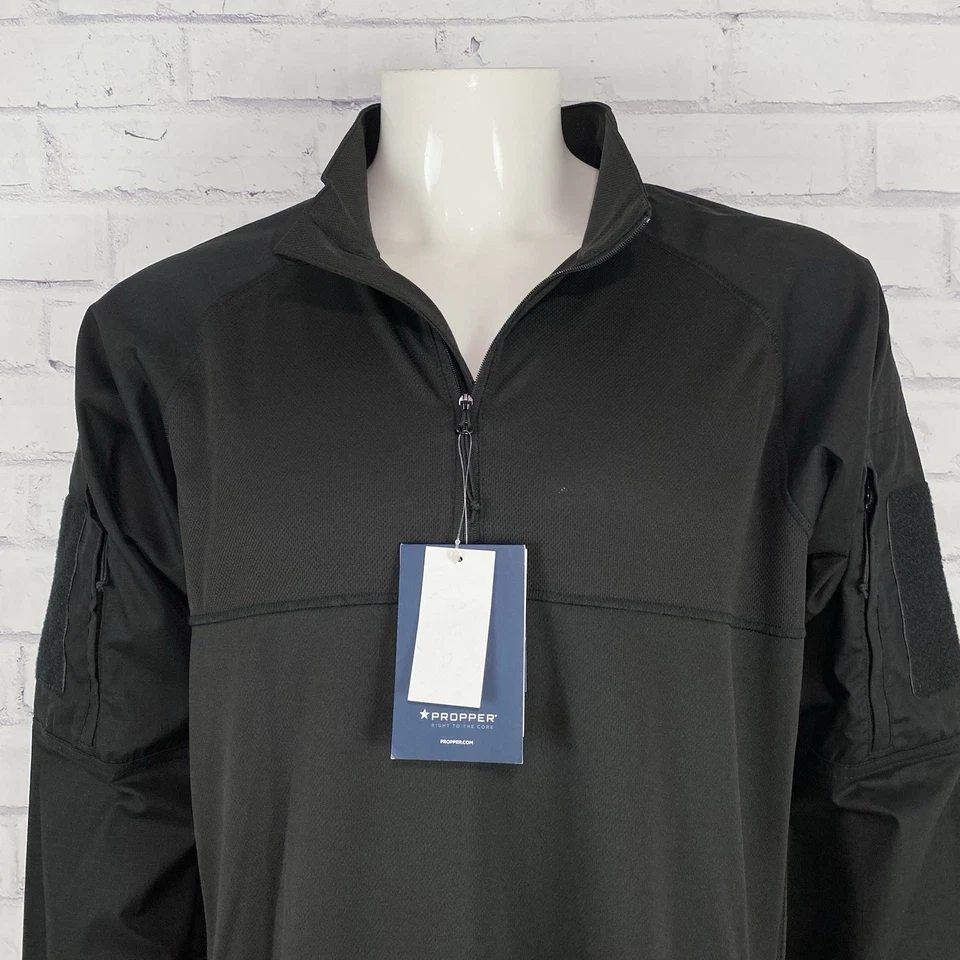 Propper Sweater Men's Large Kinetic Combat Shirt 1/4 Quarter Zip Pullover  NWT - Image 2 of 4
