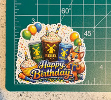 Dutch Bros Birthday Celebration Sticker Rebel Party Edition