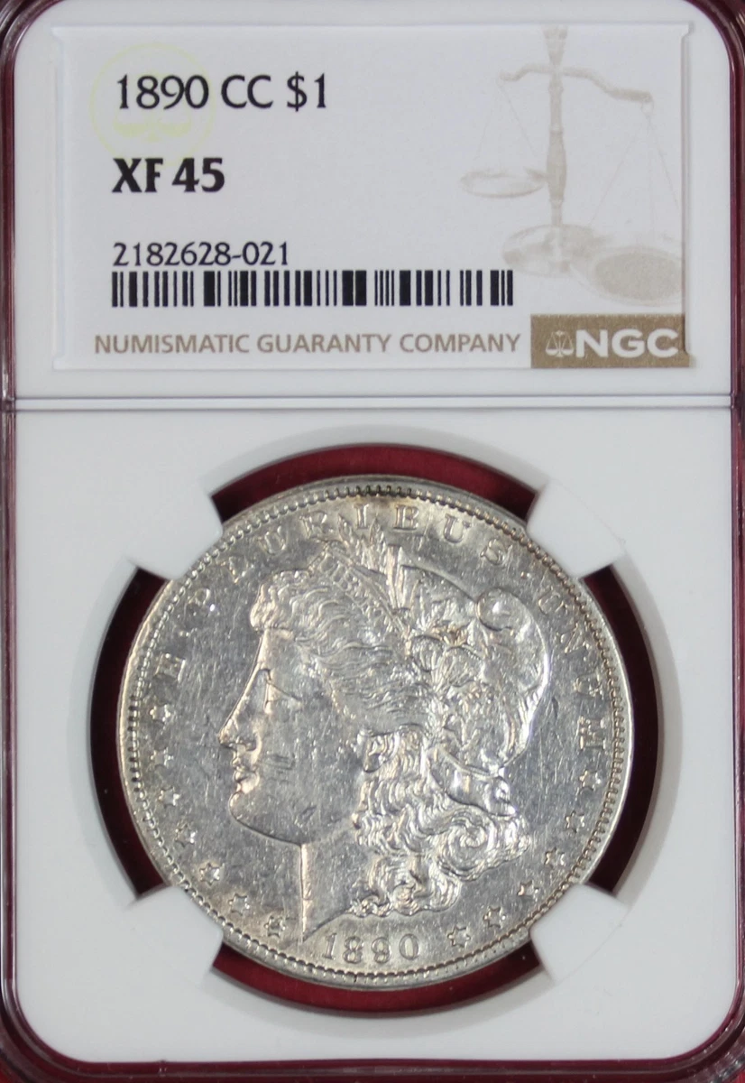 1890年CC アメリカ合衆国カーソンシティ造幣局モーガンドル銀貨 Carson City Silver 1890 Year Morgan US Dollars (1878-1921) for