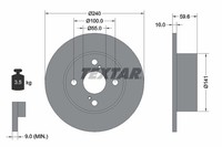 2Er-Set 2Er Set Bremsscheibe Textar 92136000 Toyota 4243112190