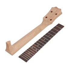 Ukulele Fretboard and Neck, Rosewood  Okoume Wood for 4-String Instruments ...