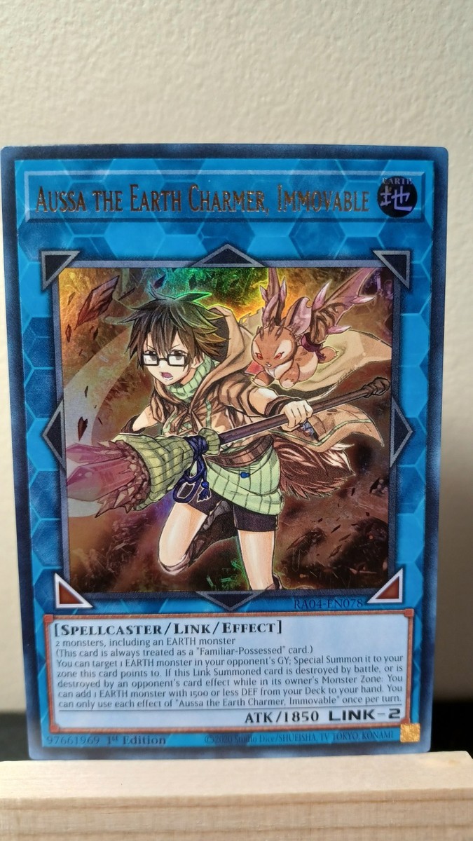 Aussa the Earth Charmer, Immovable 1st Edition [NM] - Yu-Gi-Oh