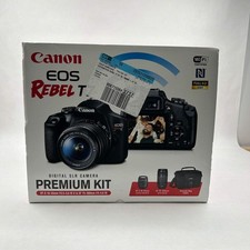 New Canon EOS Rebel T7 24.1MP DSLR Camera Premium Kit 18-55mm Lens and 75-300mm
