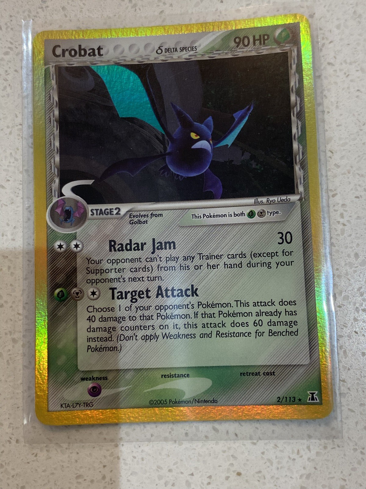 Crobat Holo - EX Delta Species 2/113 - NM