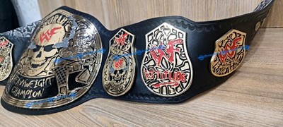 Smoking Skull Heavyweight Championship Belt 5mm Zinc -  Snake Skin Leather