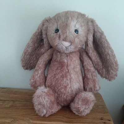 Jellycat Bashful Medium Pecan Bunny Brown Rabbit - Retired & Rare