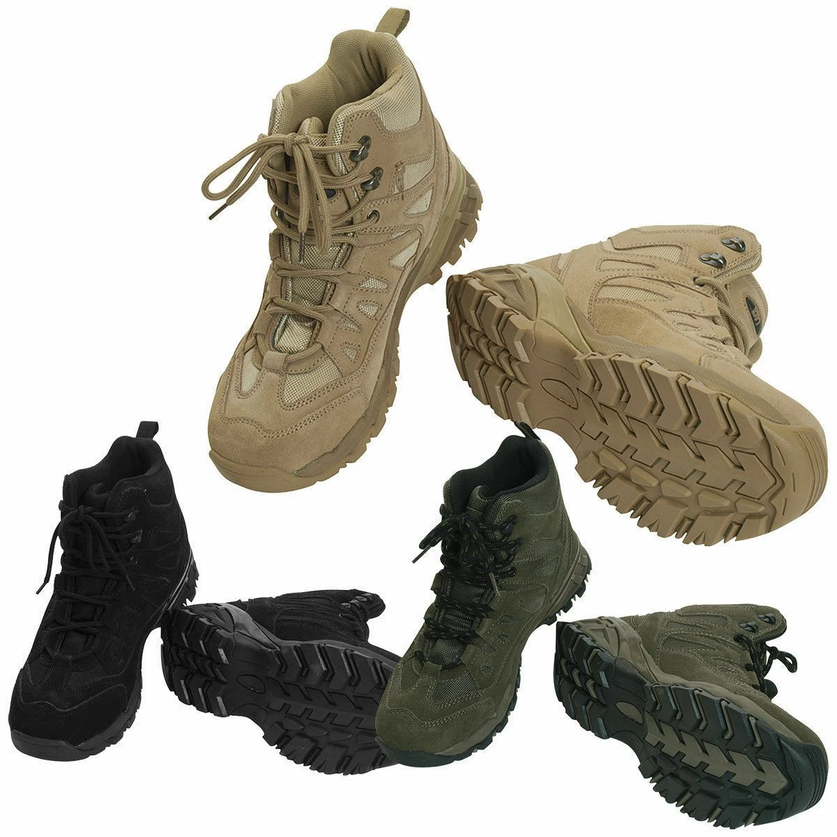 Botas Mil-Tec Outdoor SQUAD Trekking Halbstiefel Para Senderismo Talla 38-46