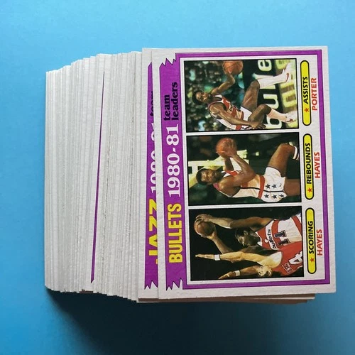 1981-82 Topps Basketball Main Series Near Partial Set 64/66 - NM-MT Kareem Dr. J