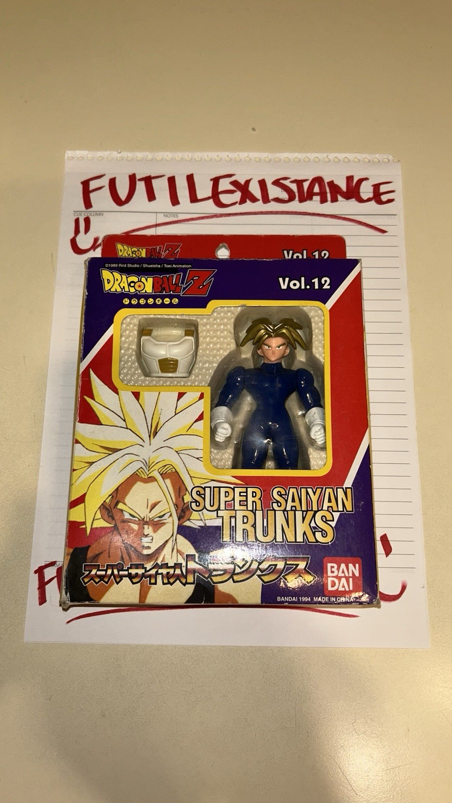 Figura Coleccionable Bandai Super Saiyan Trunks 1994 - Juguete De Colección