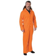 Coverall, M, 28 In Inseam, Snap, 5Wyr5