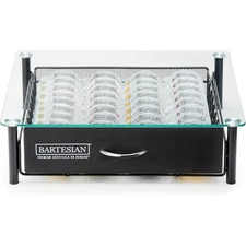 Cocktail Capsule Storage Drawer Organizer for Drink Mixer Machine Holds 36