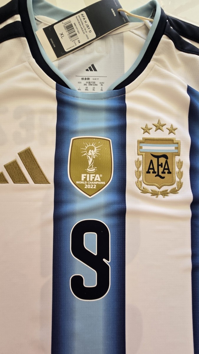 2026/27 adidas Argentina #9 J. ALVAREZ Home Soccer Jersey JM8396