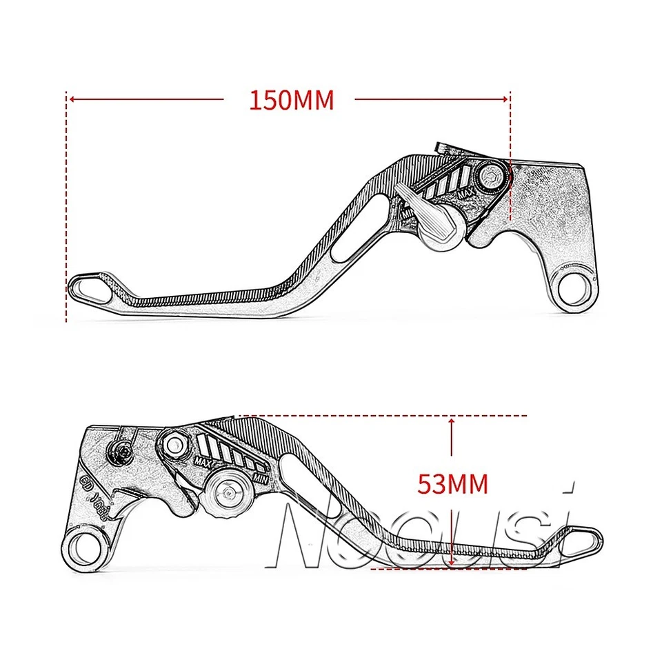 Palancas de embrague de freno ajustables para Suzuki Bandit GSF400 600 650 1200 1250 BANDIT Foto 4 de 4