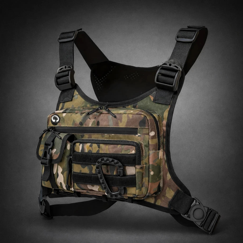 Sport Laufen Combat Chest Rig Bag Fronttasche Recon Kit Pack Schutzweste