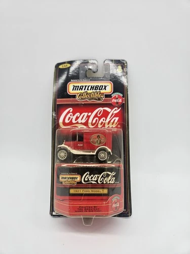 Vintage 1999 NIB 1921 FORD MODEL T COCA COLA MATCHBOX COKE 1/64 SCALE DIECAST