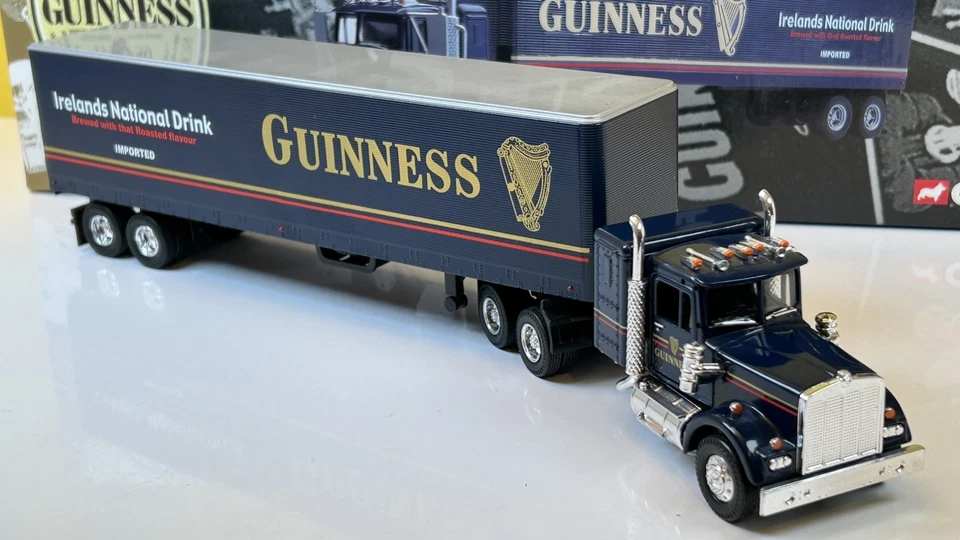 CORGI 55801 1:50 KENWORTH T925 WITH SEMI BOX TRAILER - GUINESS / LOVELY MIB - Image 4 of 4