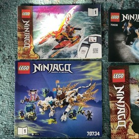 LEGO Ninjago Movie Manual Instruction Booklets ONLY 