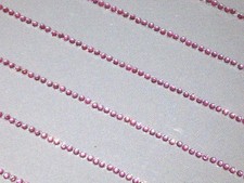 CraftbuddyUS 300pcs 2mm Pink Self Adhesive Diamante Rhinestone Strip Gems, DIY