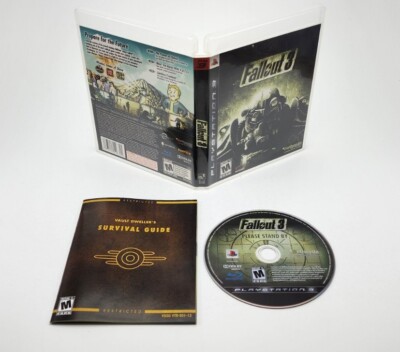 Fallout 3 (Sony PlayStation 3, 2008) CIB - Complete - Tested and Working